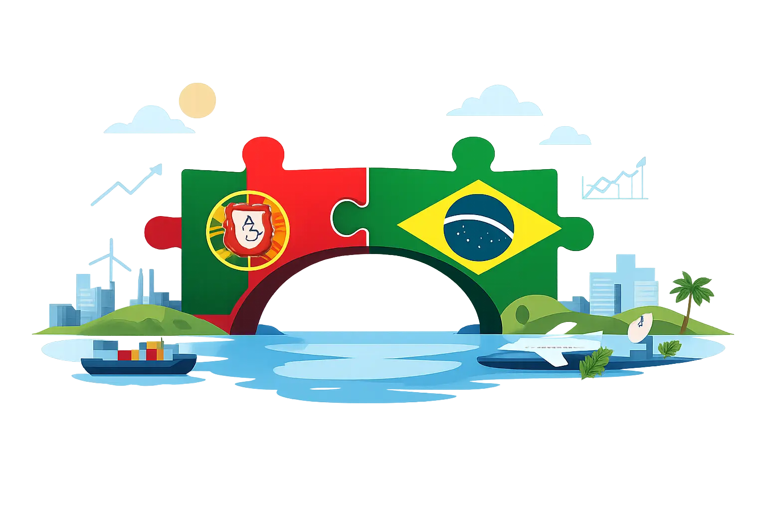 Melhores setores para ponte luso-brasileira